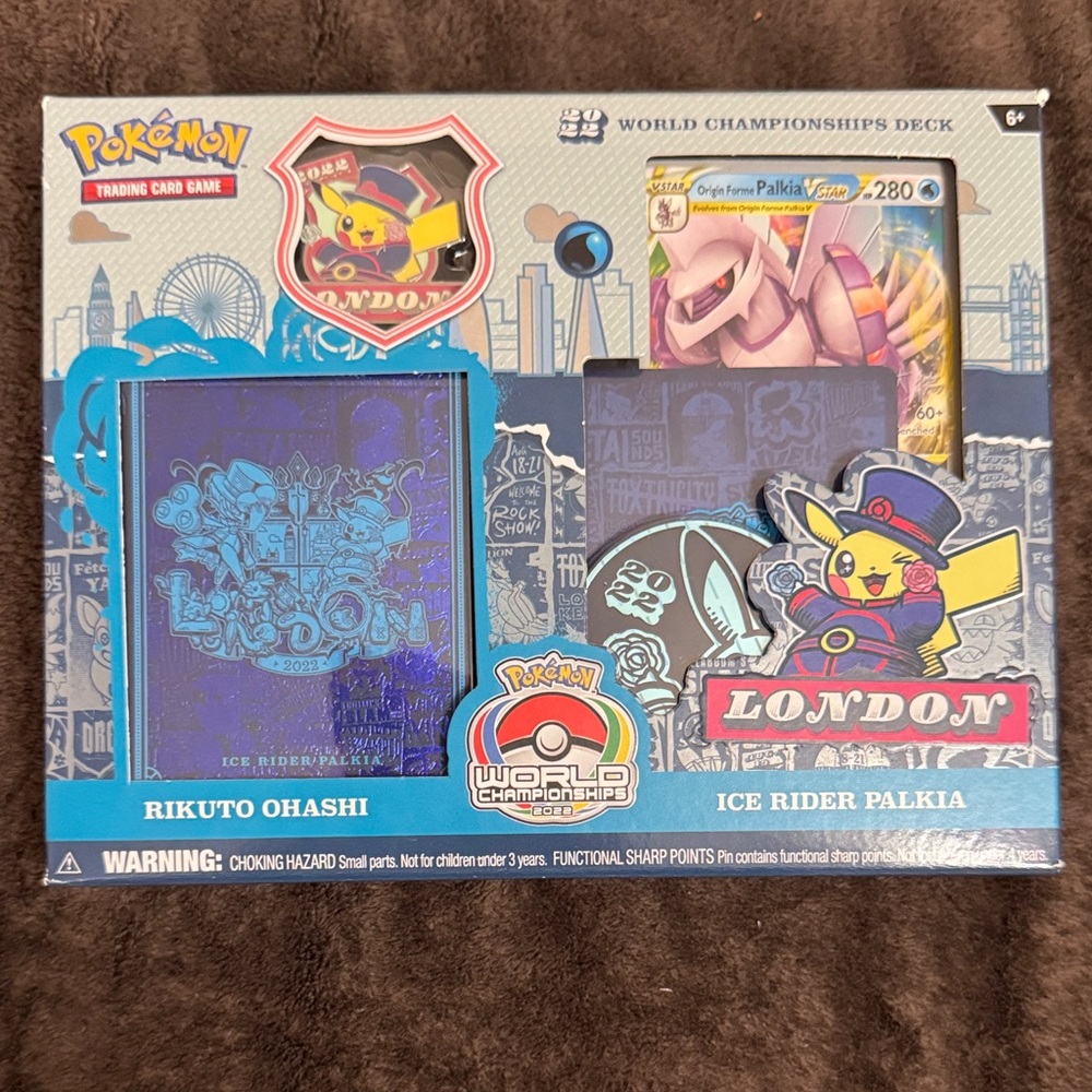 Pokemon London World Championships Deck Set - Blue and Purple